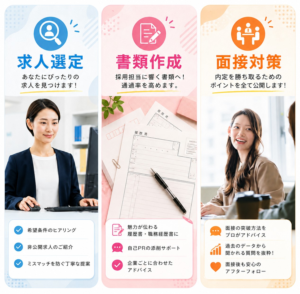 希望に合う求人を選ぶ